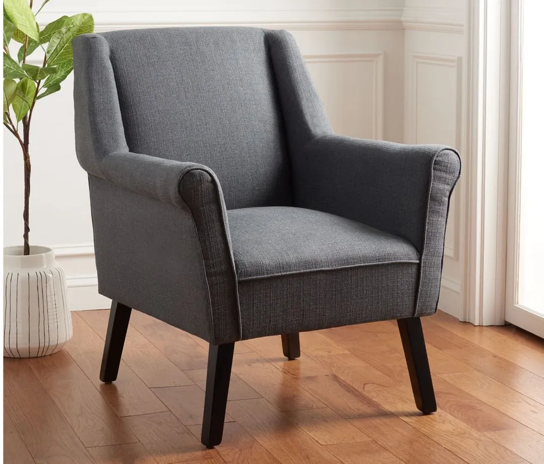 Videl Accent Chair in Dark Grey by Safavieh