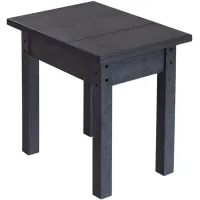 Generation Recycled Outdoor Side Table in Unstained Teak by C.R. Plastic Products