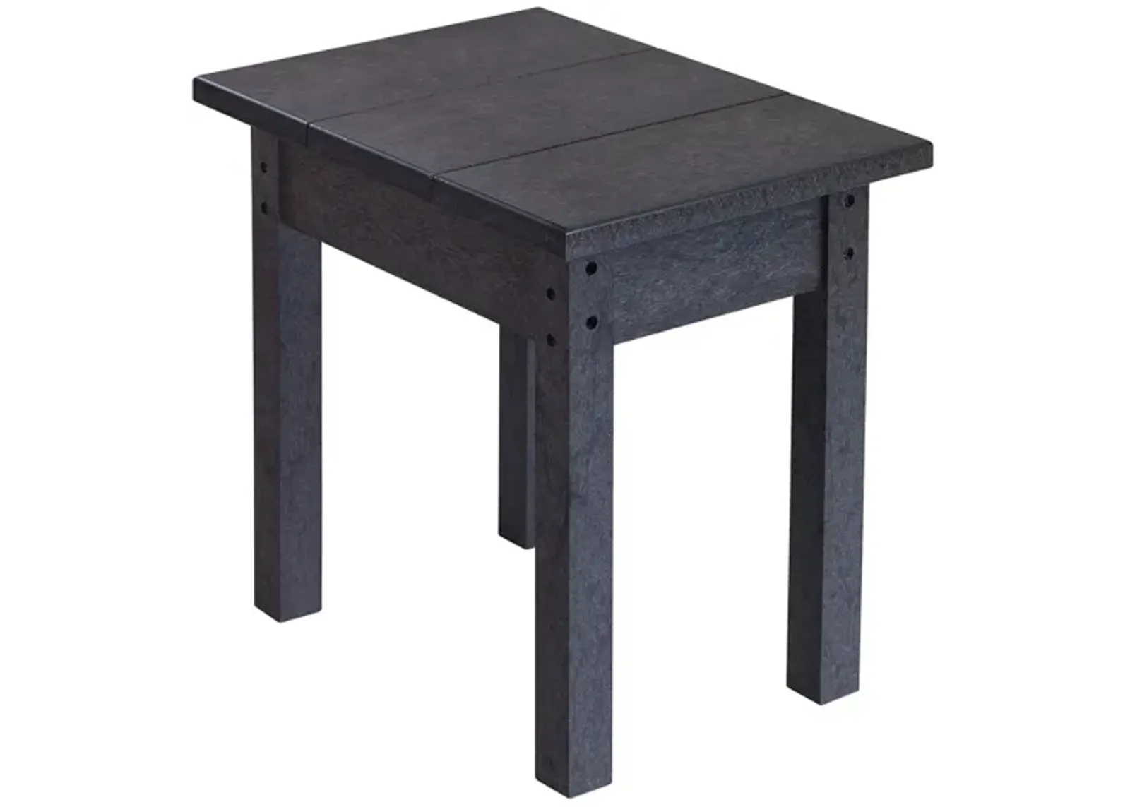 Generation Recycled Outdoor Side Table in Black by C.R. Plastic Products