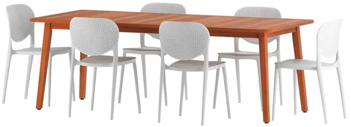 Amazonia Outdoor 7-pc. Eucalyptus Wood Dining Set