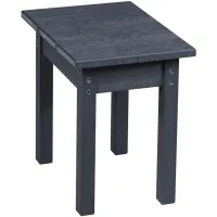Capterra Casual Recycled Outdoor Side Table in Graystone by C.R. Plastic Products