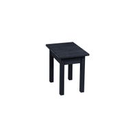 Capterra Casual Recycled Outdoor Side Table in Onyx by C.R. Plastic Products