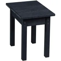 Capterra Casual Recycled Outdoor Side Table in Gray by C.R. Plastic Products