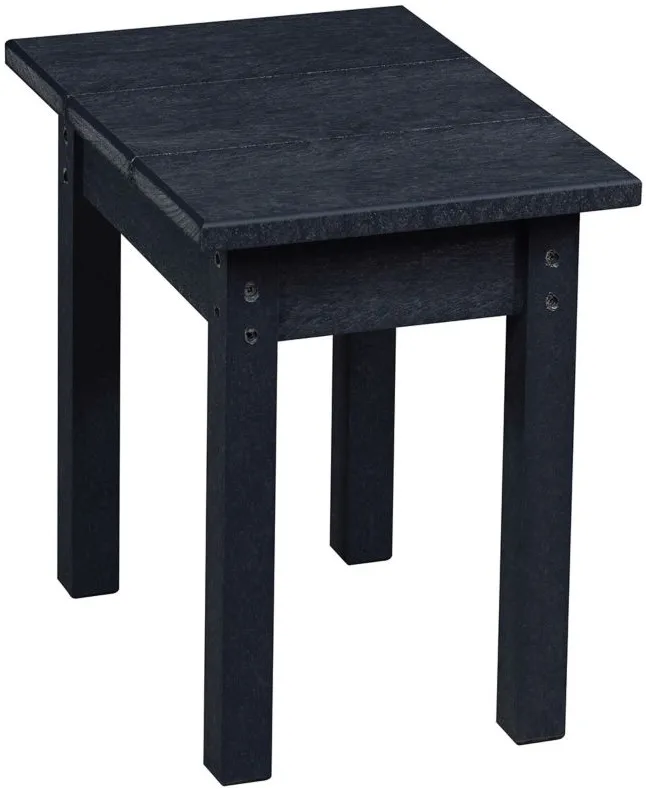 Capterra Casual Recycled Outdoor Side Table in Gray by C.R. Plastic Products