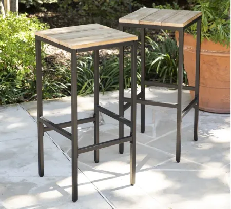 Torrance Outdoor Bar Stools - Set of 2 in Natural by SEI Furniture