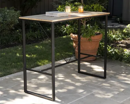Torrance Outdoor Bar Table in Natural by SEI Furniture