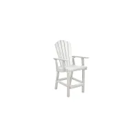 Generation Recycled Outdoor Counter Height Arm Chair in Navy by C.R. Plastic Products