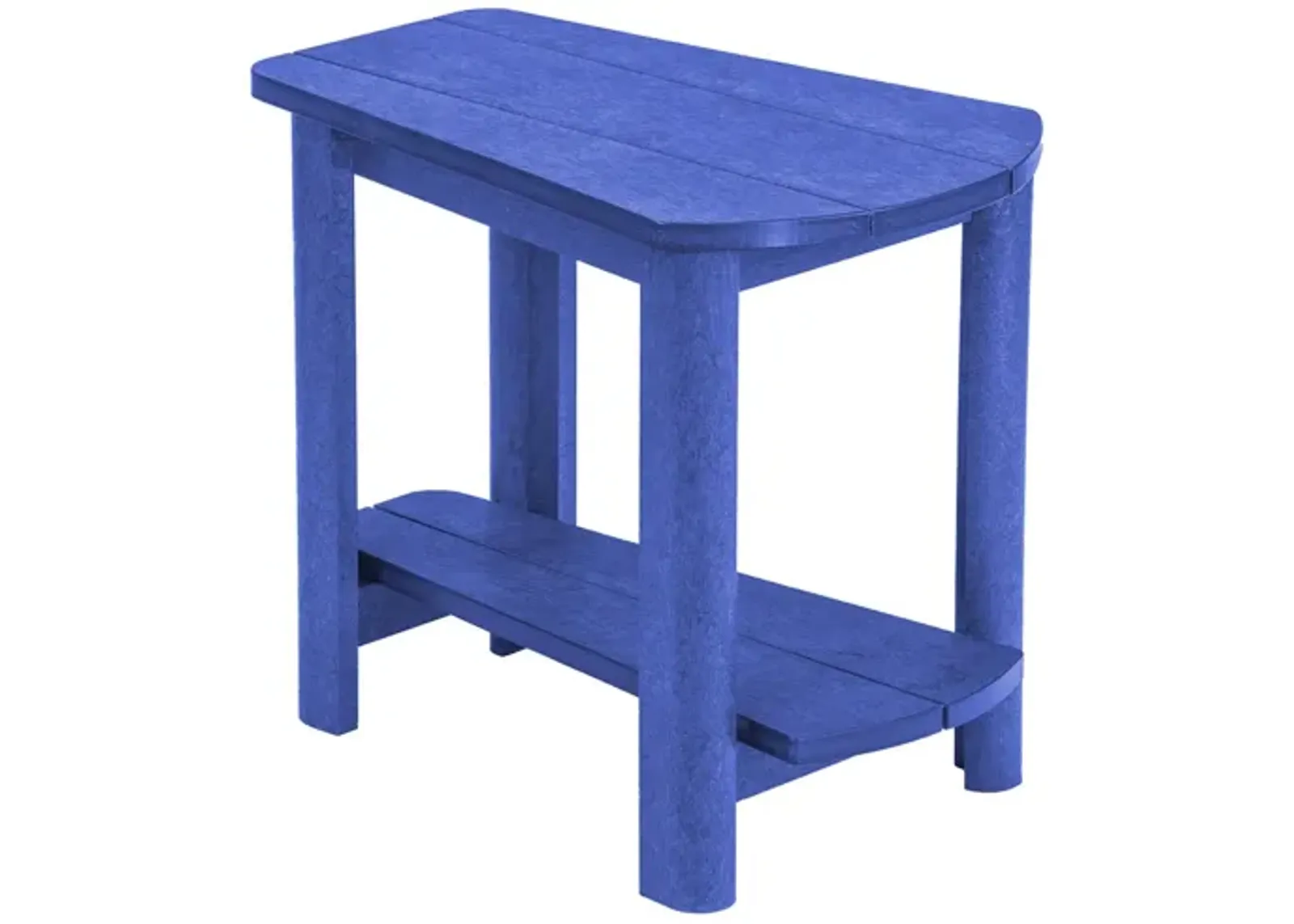 Generation Recycled Outdoor Addy Side Table in Blue by C.R. Plastic Products