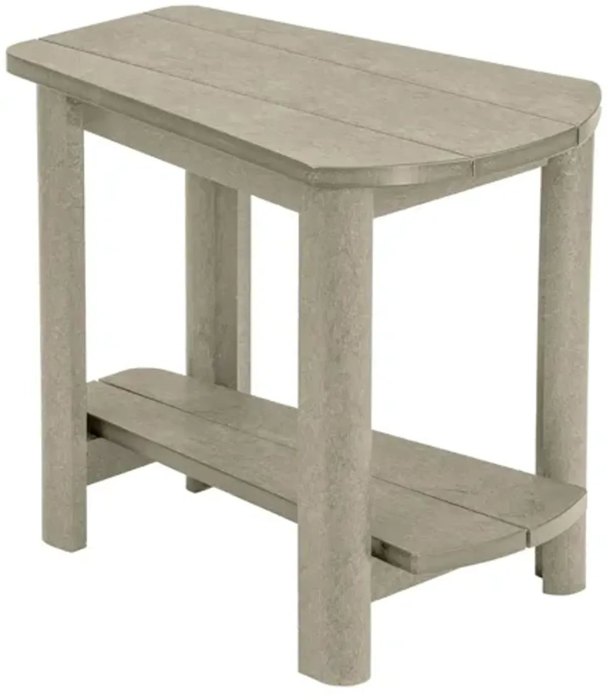 Generation Recycled Outdoor Addy Side Table in Beige by C.R. Plastic Products