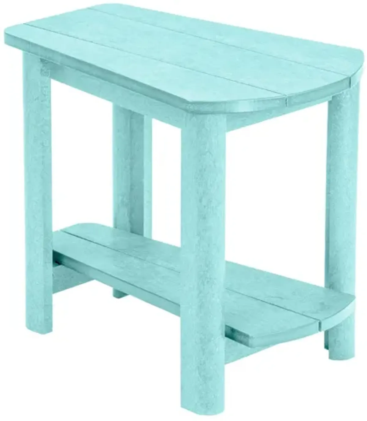 Generation Recycled Outdoor Addy Side Table in Aqua by C.R. Plastic Products