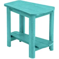 Generation Recycled Outdoor Addy Side Table in Turquoise by C.R. Plastic Products