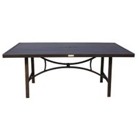 Genoa Outdoor Rectangle Dining Table in Liberty Bronze by Bellanest