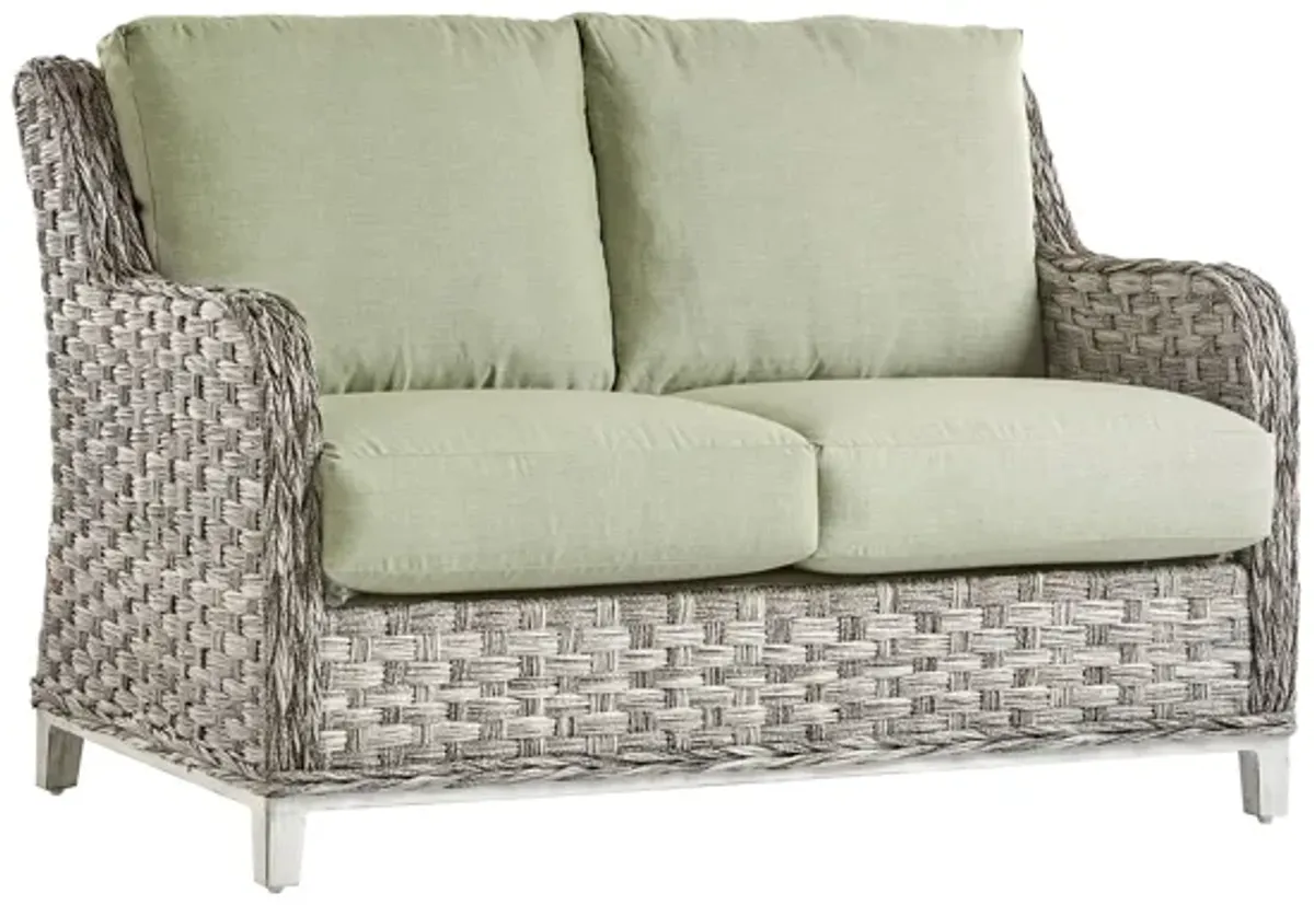 Grand Isle Sgr Outdoor Loveseat in Soft Granite by South Sea Outdoor Living