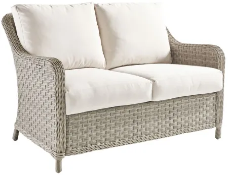 Mayfair Outdoor Loveseat in Pebble by South Sea Outdoor Living