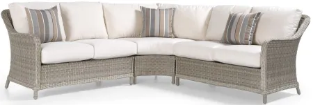 Mayfair Sectional Chat Table in Pebble by South Sea Outdoor Living