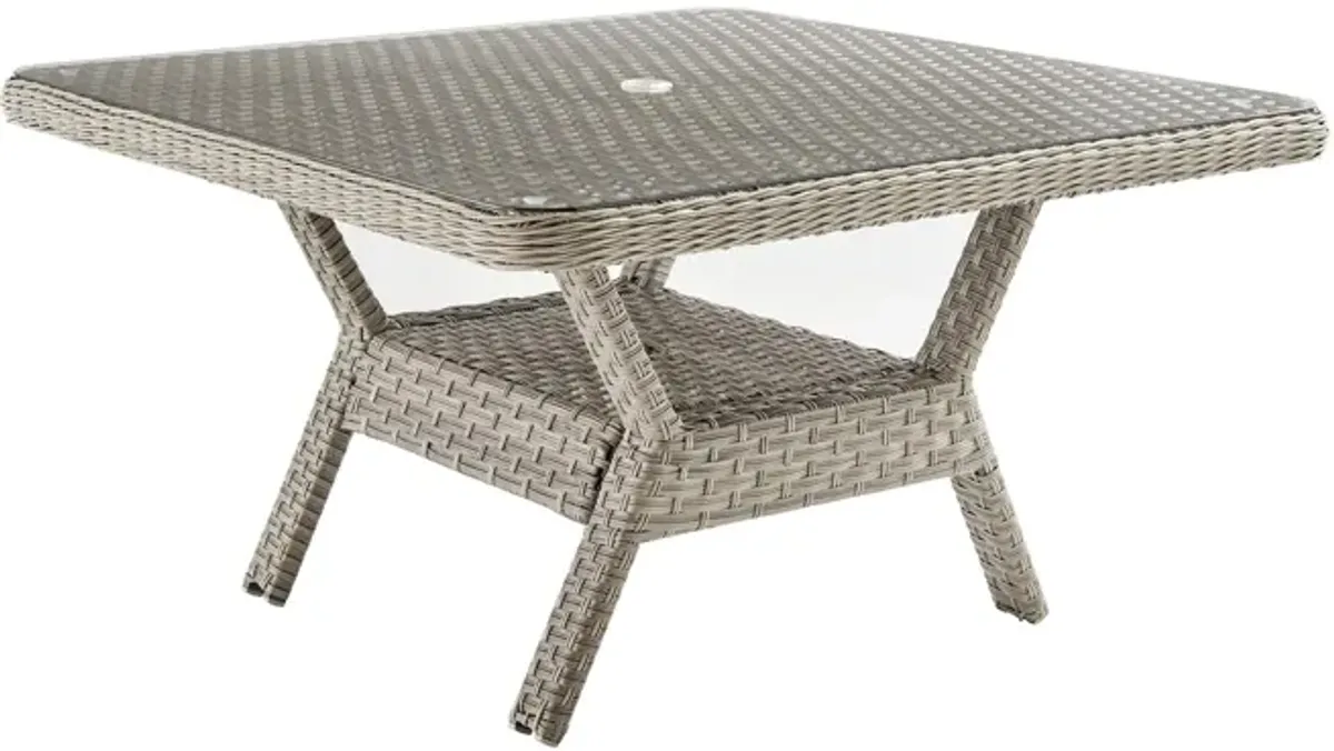 Mayfair Sectional Chat Table in Pebble by South Sea Outdoor Living