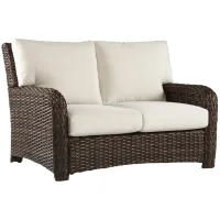 St Tropez Tob Outdoor Loveseat in Tobacco by South Sea Outdoor Living