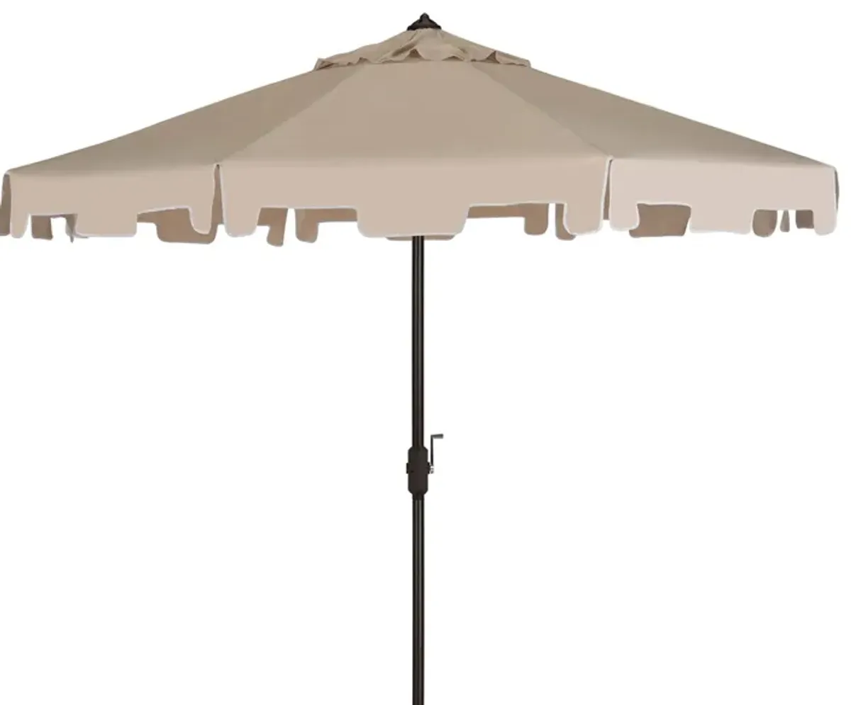 Zimmerman Market Umbrella in Beige by Safavieh