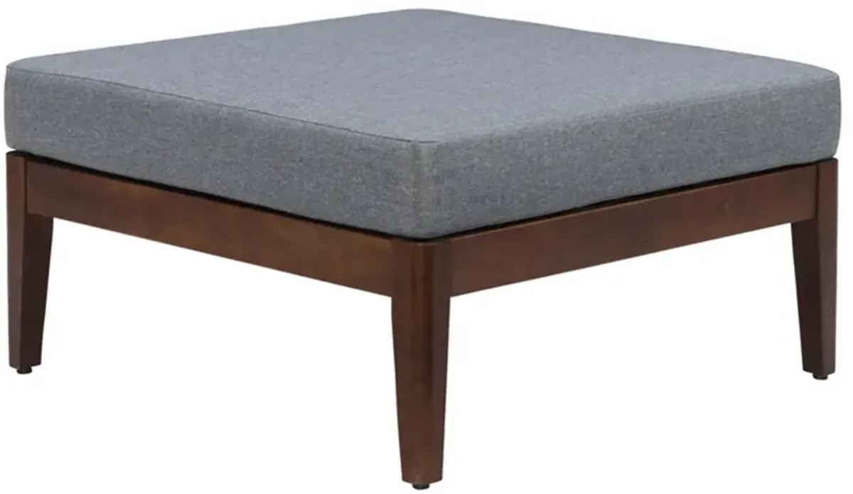 Summerlyn Myrtle Grove Ottoman in Walnut by Linon Home Decor