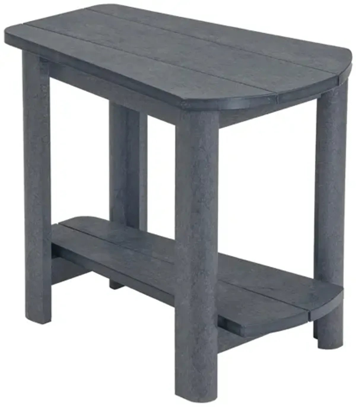 Generation Recycled Outdoor Addy Side Table in Slate Gray by C.R. Plastic Products