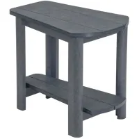 Generation Recycled Outdoor Addy Side Table in Slate Gray by C.R. Plastic Products