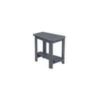 Generation Recycled Outdoor Addy Side Table in Slate Gray by C.R. Plastic Products