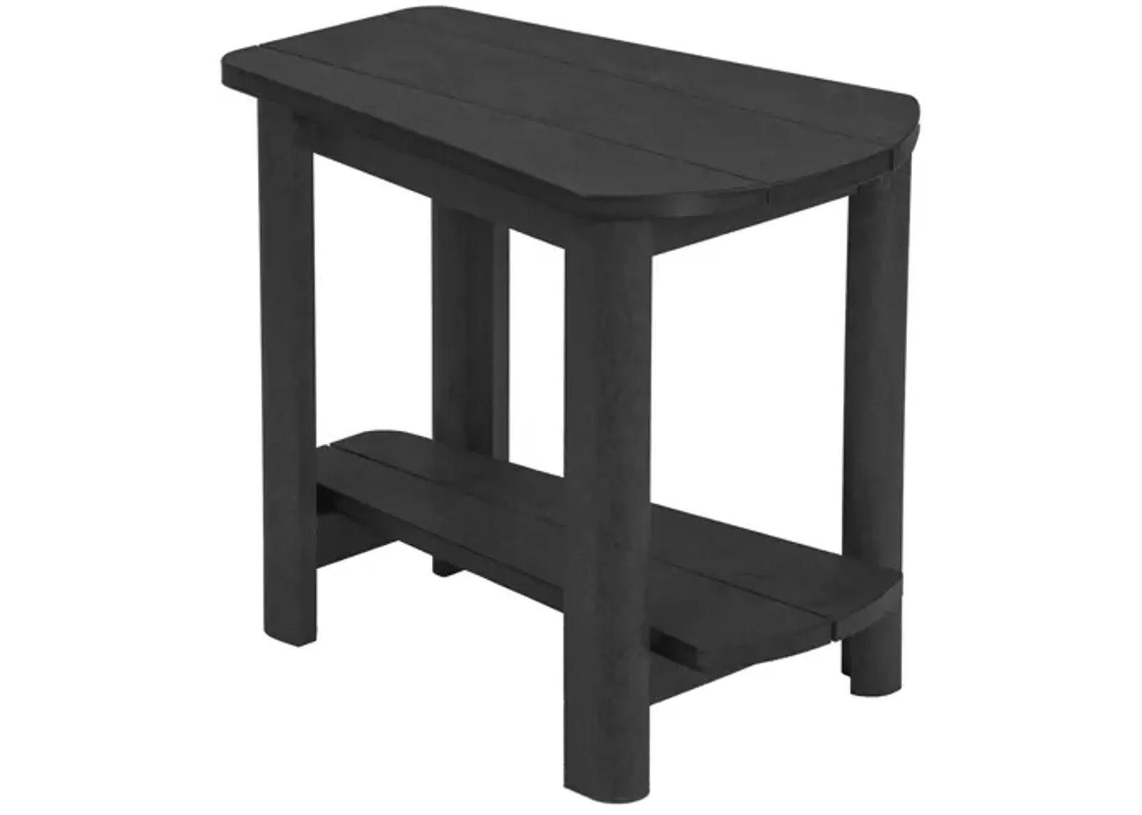 Generation Recycled Outdoor Addy Side Table in Black by C.R. Plastic Products