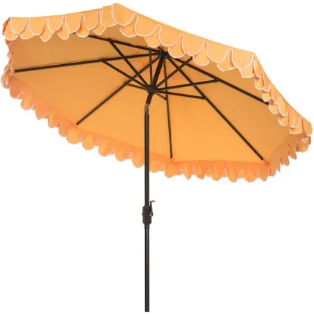 Chandler UV Resistant 9 ft Auto Tilt Umbrella in Navy by Safavieh