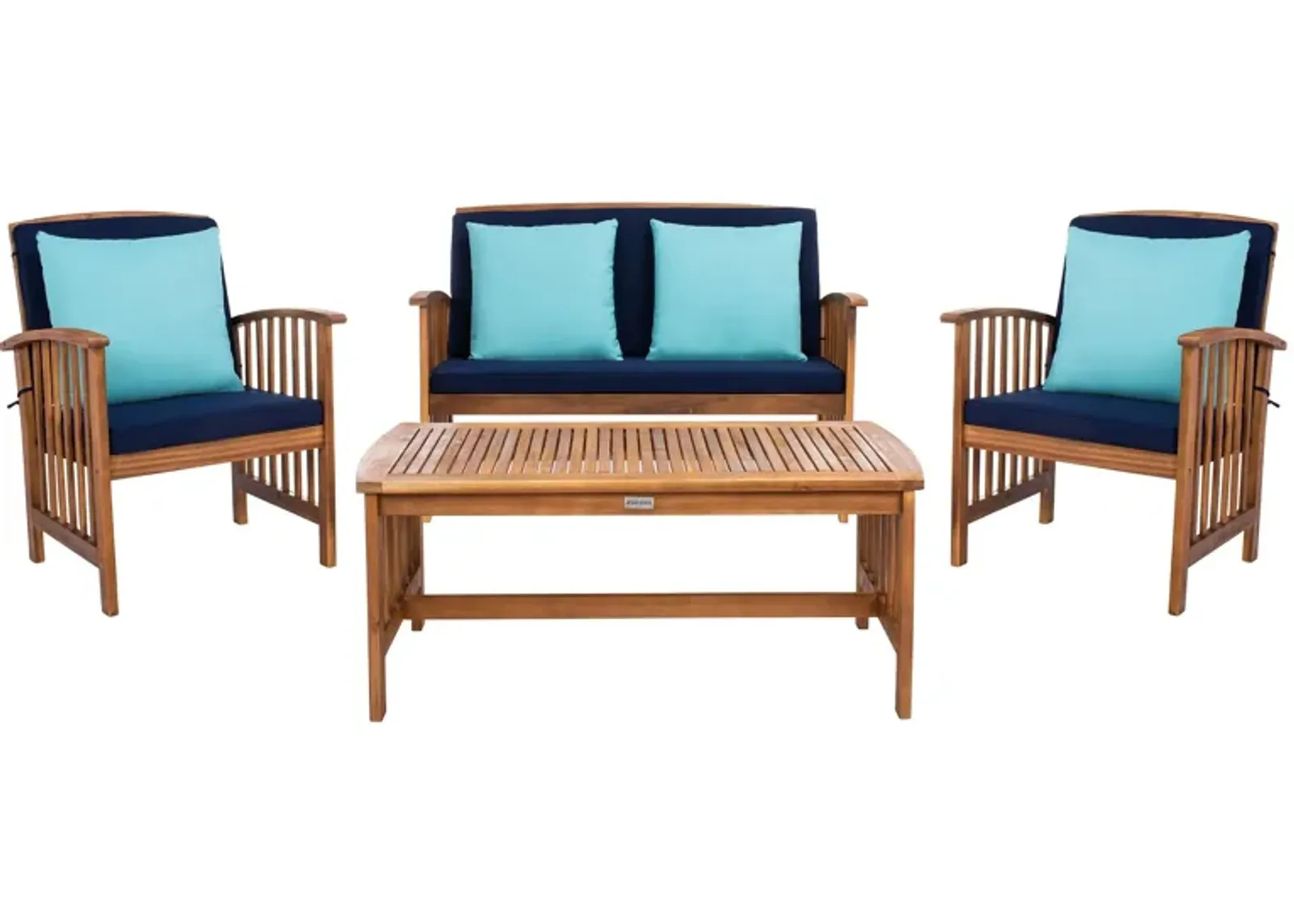 Minidoka 4-pc Outdoor Set in Black by Safavieh