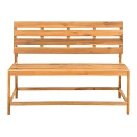Rigby Balcony Bench And Table in Natural by Safavieh