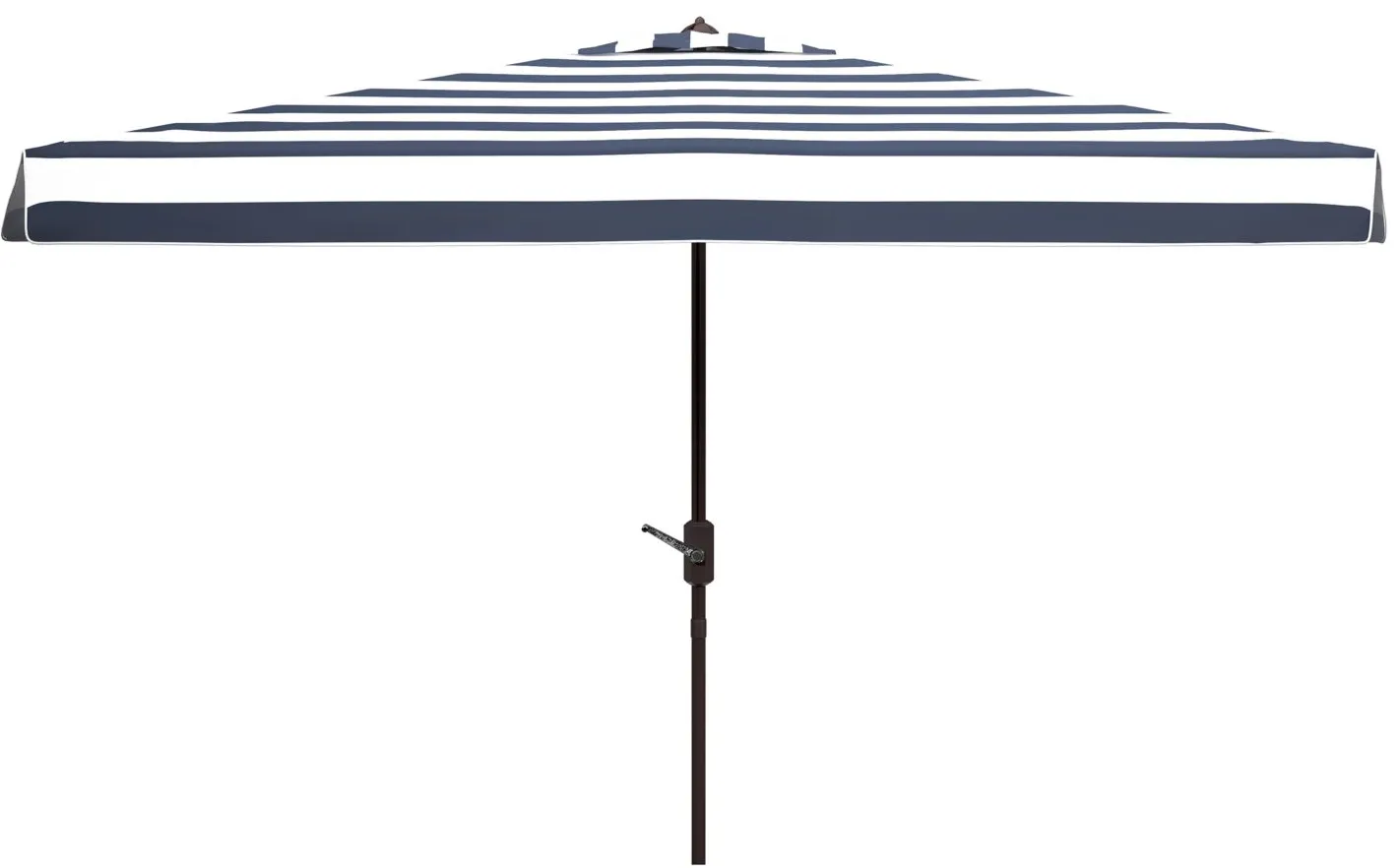 Torin Fashion Line 6.5 X 10 ft Rect Umbrella in Gray / Brown / White by Safavieh