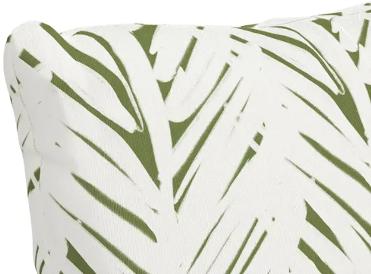 20" Outdoor Brush Palm Pillow