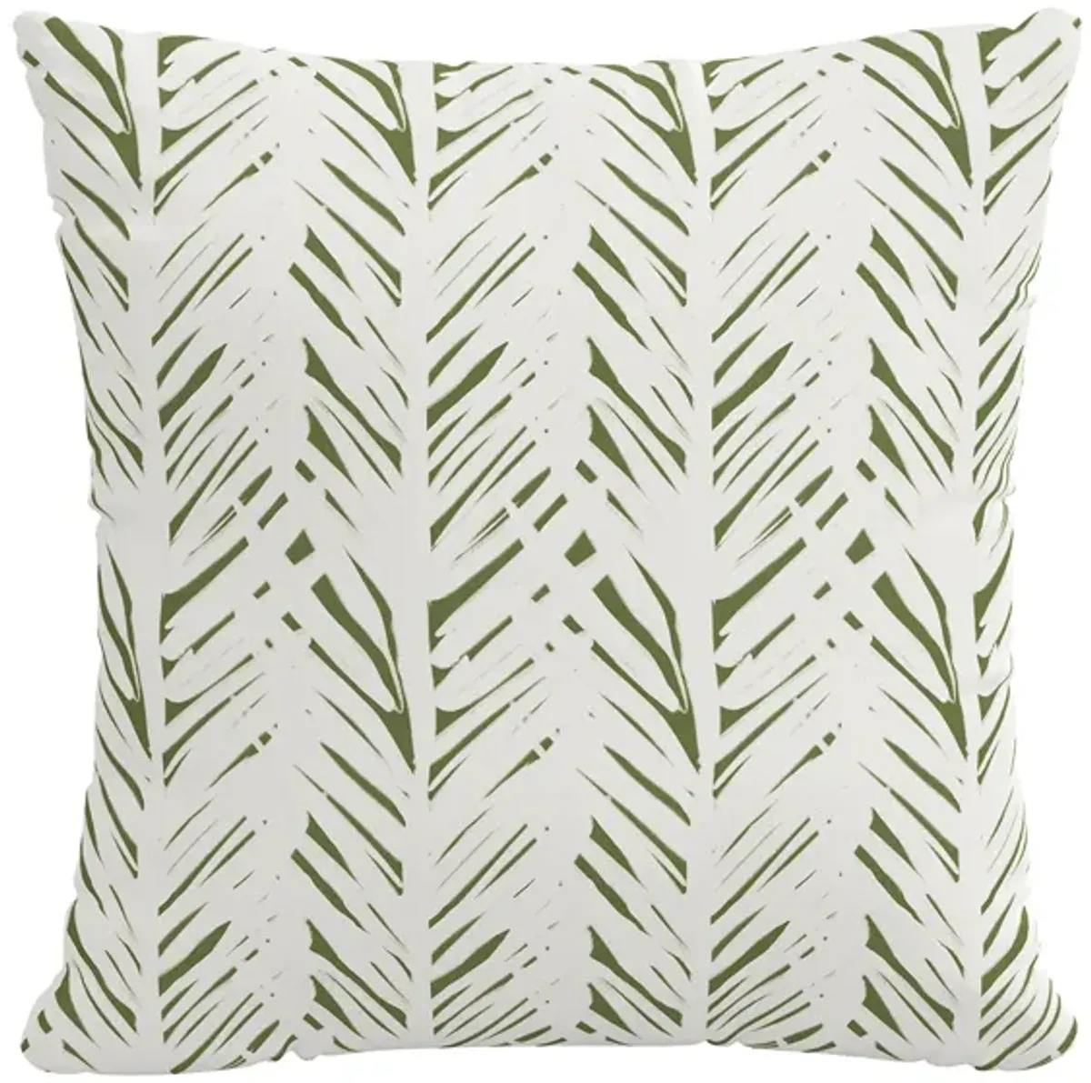 20" Outdoor Brush Palm Pillow in Brush Palm Leaf by Skyline