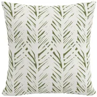 20" Outdoor Brush Palm Pillow in Brush Palm Leaf by Skyline
