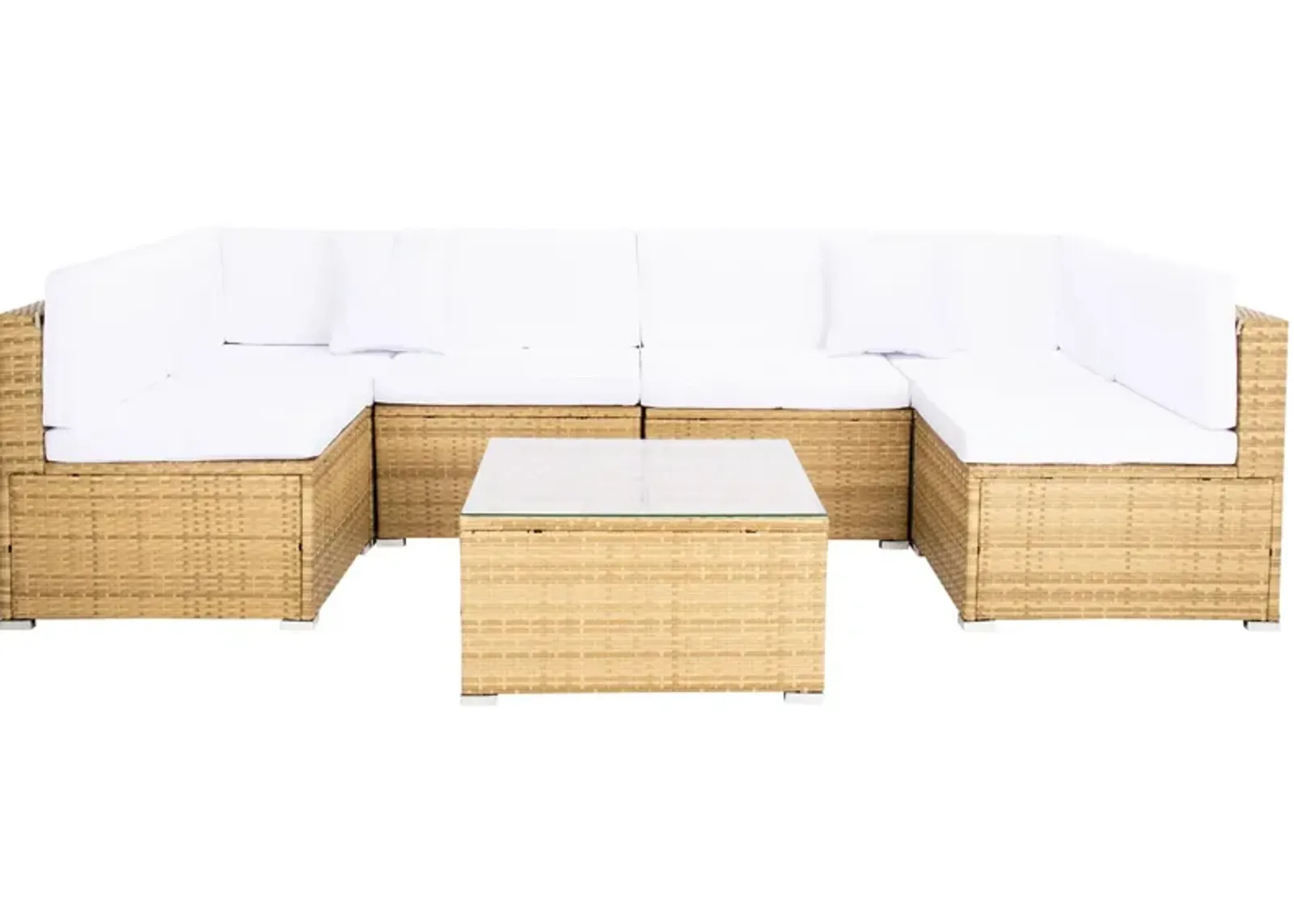 Noreen 3-pc. Outdoor Sectional Set in Brown by Safavieh