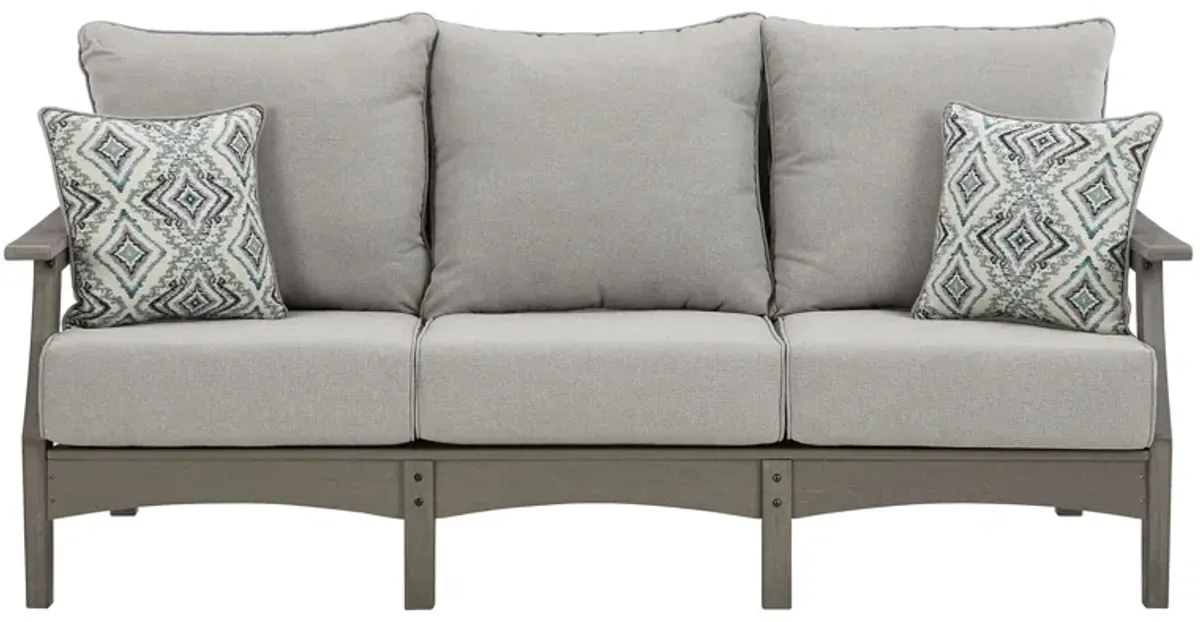 Visola Outdoor Sofa in Gray by Ashley Furniture