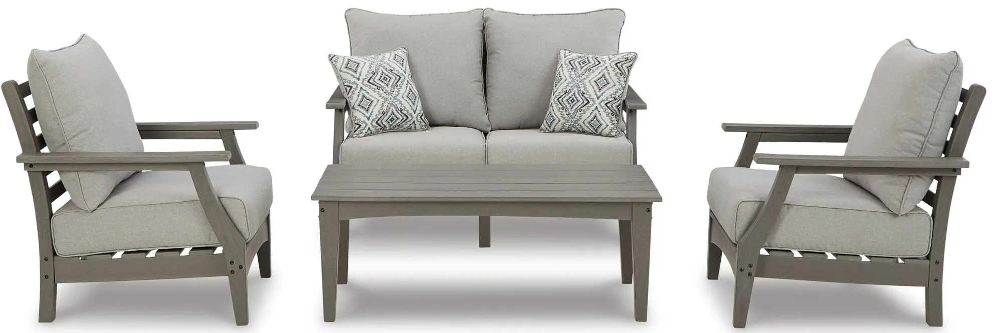 Visola Outdoor Sofa in Gray by Ashley Furniture