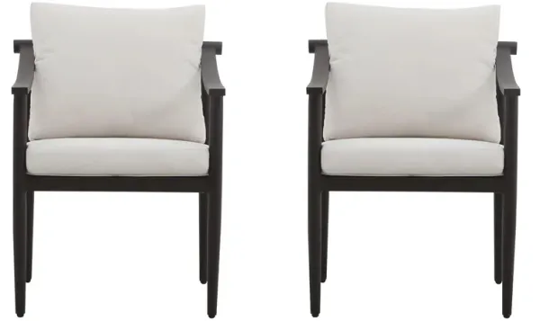Moana Outdoor Patio Side Chairs- Set of 2
