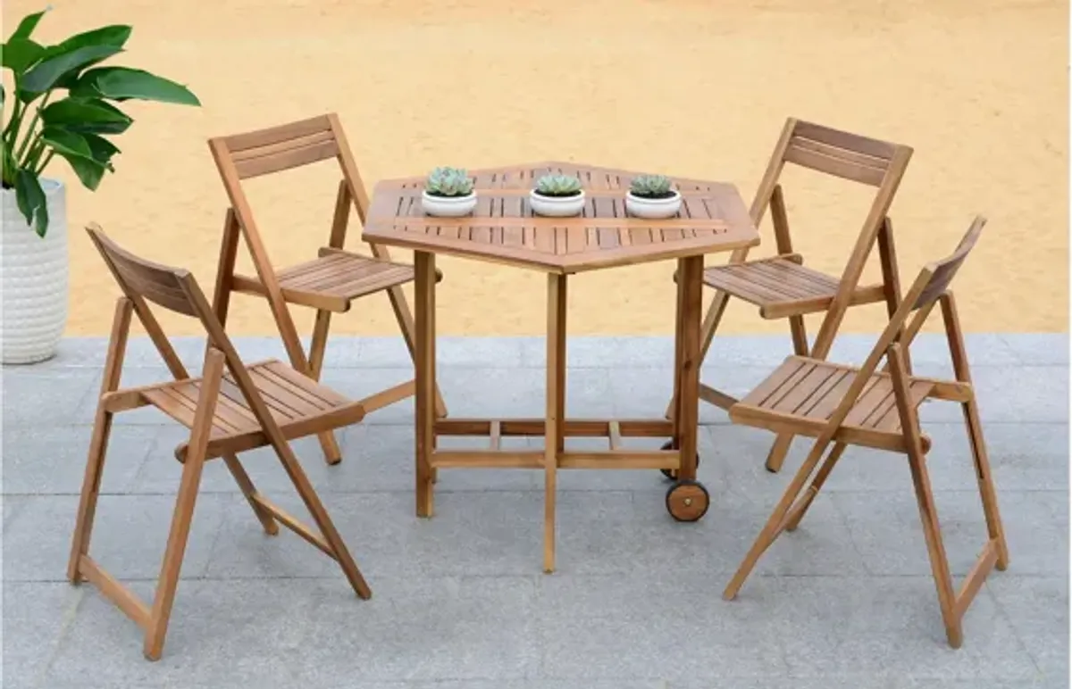 Kerman 5-pc. Outdoor Cabinet Dining Set