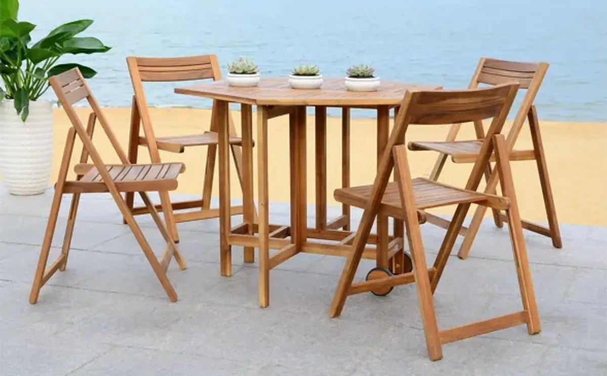 Kerman 5-pc. Outdoor Cabinet Dining Set