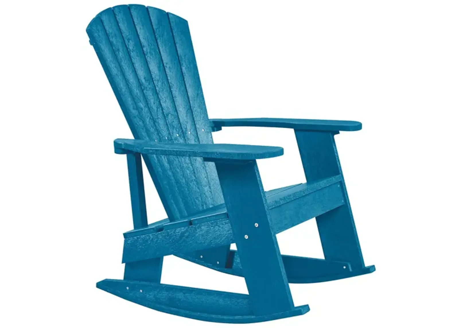 Capterra Casual Recycled Outdoor Adirondack Rocker in Pacific Blue by C.R. Plastic Products