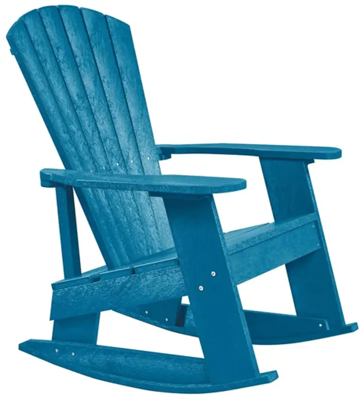 Capterra Casual Recycled Outdoor Adirondack Rocker in Pacific Blue by C.R. Plastic Products