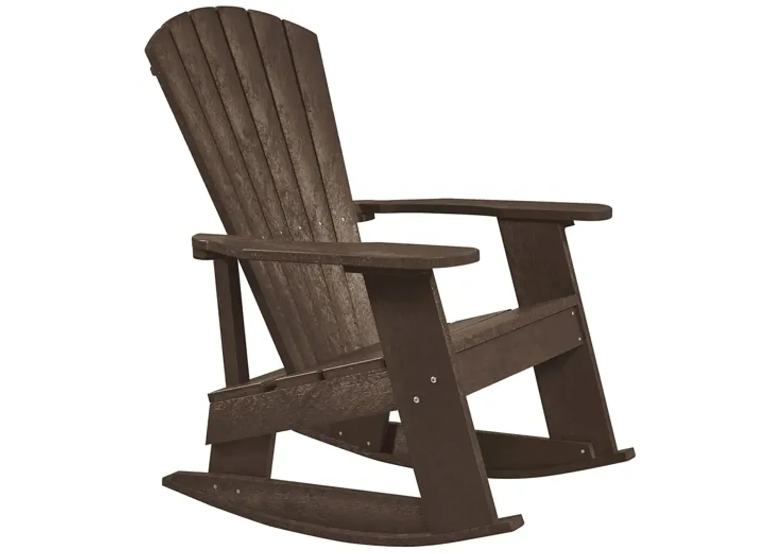 Capterra Casual Recycled Outdoor Adirondack Rocker in Terra by C.R. Plastic Products