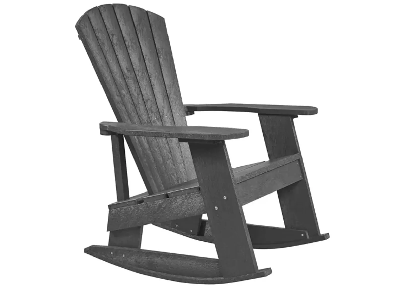 Capterra Casual Recycled Outdoor Adirondack Rocker in Graystone by C.R. Plastic Products