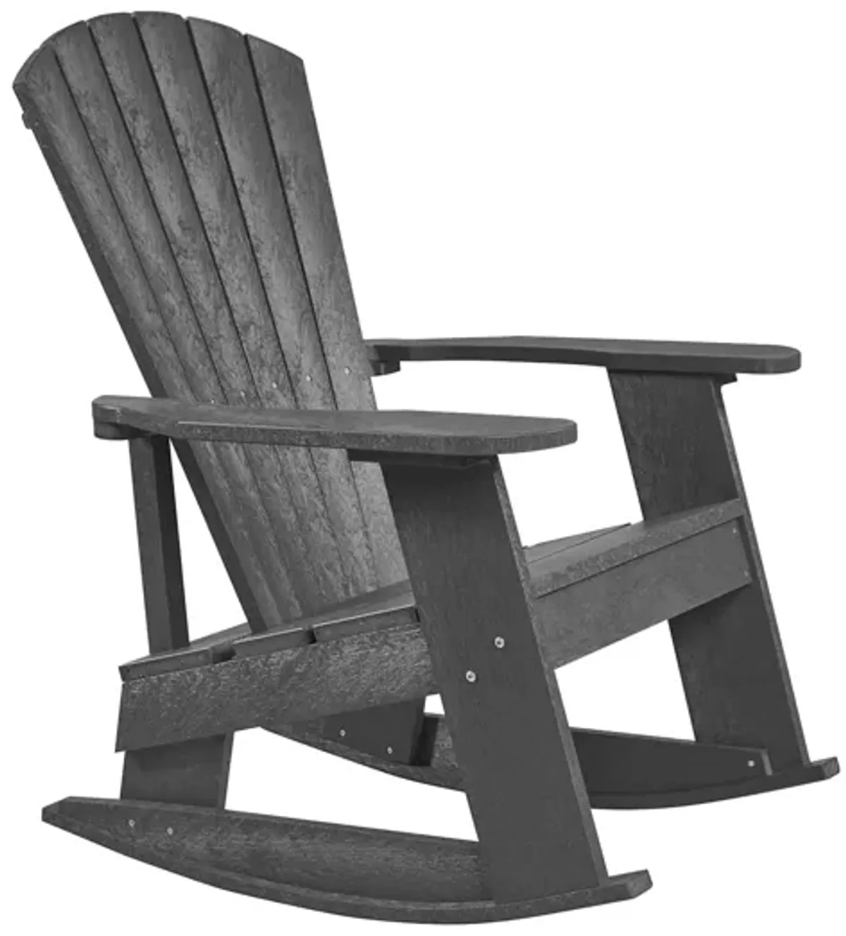 Capterra Casual Recycled Outdoor Adirondack Rocker in Graystone by C.R. Plastic Products