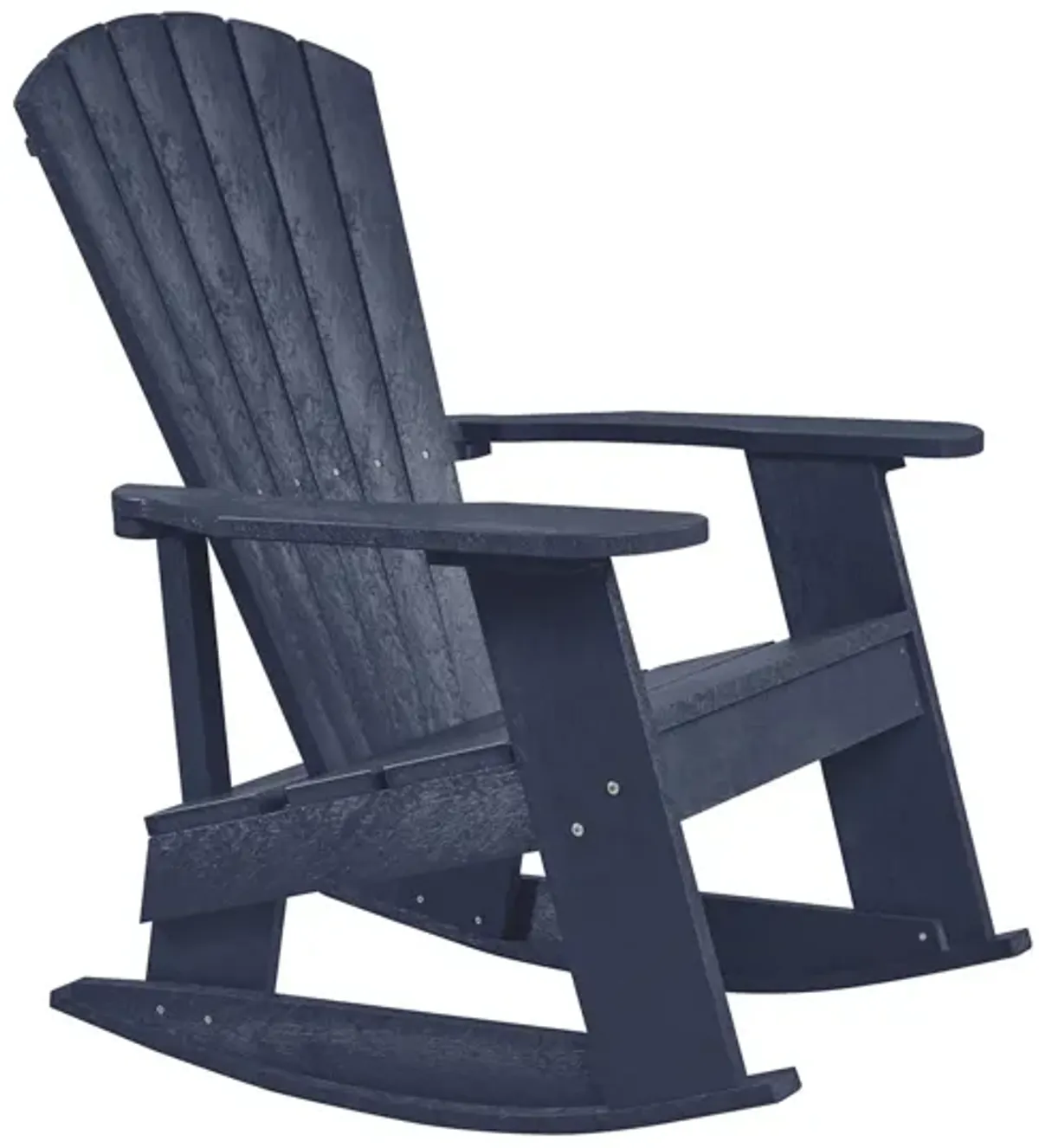 Capterra Casual Recycled Outdoor Adirondack Rocker in Atlantic Navy by C.R. Plastic Products