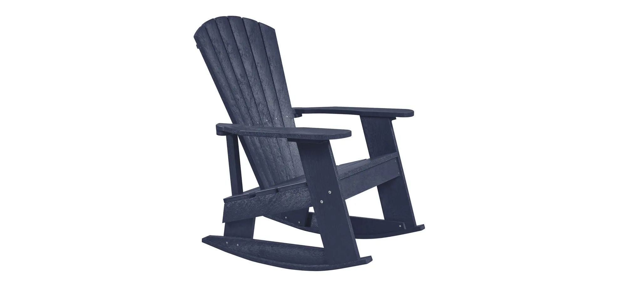 Capterra Casual Recycled Outdoor Adirondack Rocker in Atlantic Navy by C.R. Plastic Products