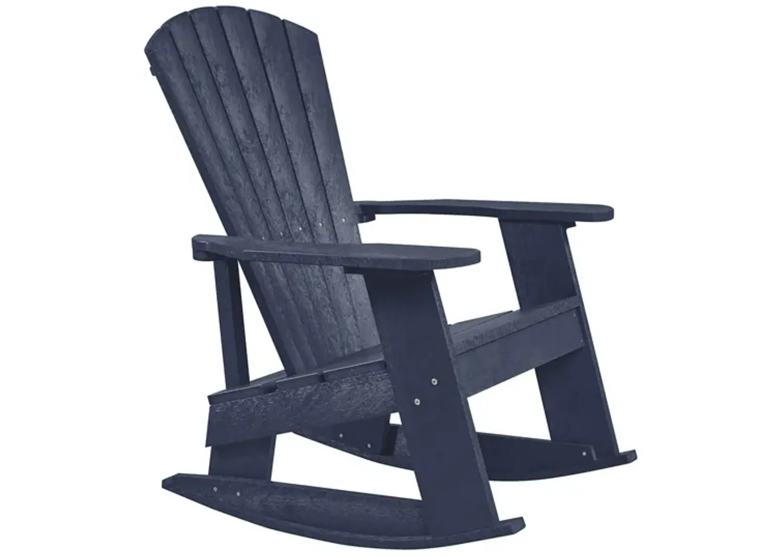 Capterra Casual Recycled Outdoor Adirondack Rocker in Atlantic Navy by C.R. Plastic Products