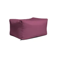 Lamont Outdoor Bean Bag Ottoman Bench in Stone Gray by Foam Labs