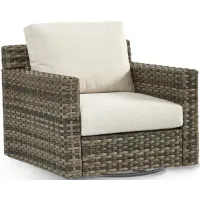 New Java Outdoor Swivel Glider in Sandstone by South Sea Outdoor Living